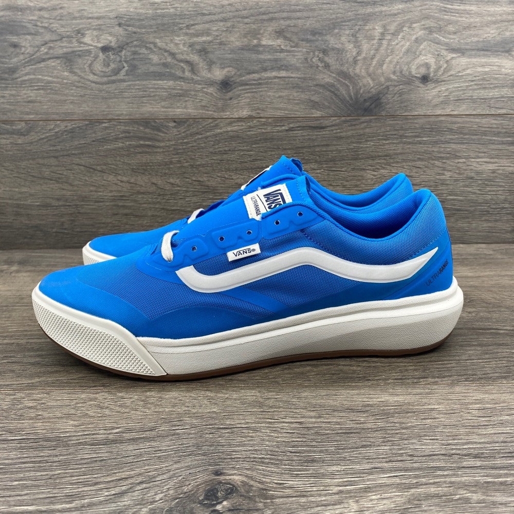 Vans UltraRange EXO Sneaker Mens 10 Blue White Low Top Mesh Skate Shoes